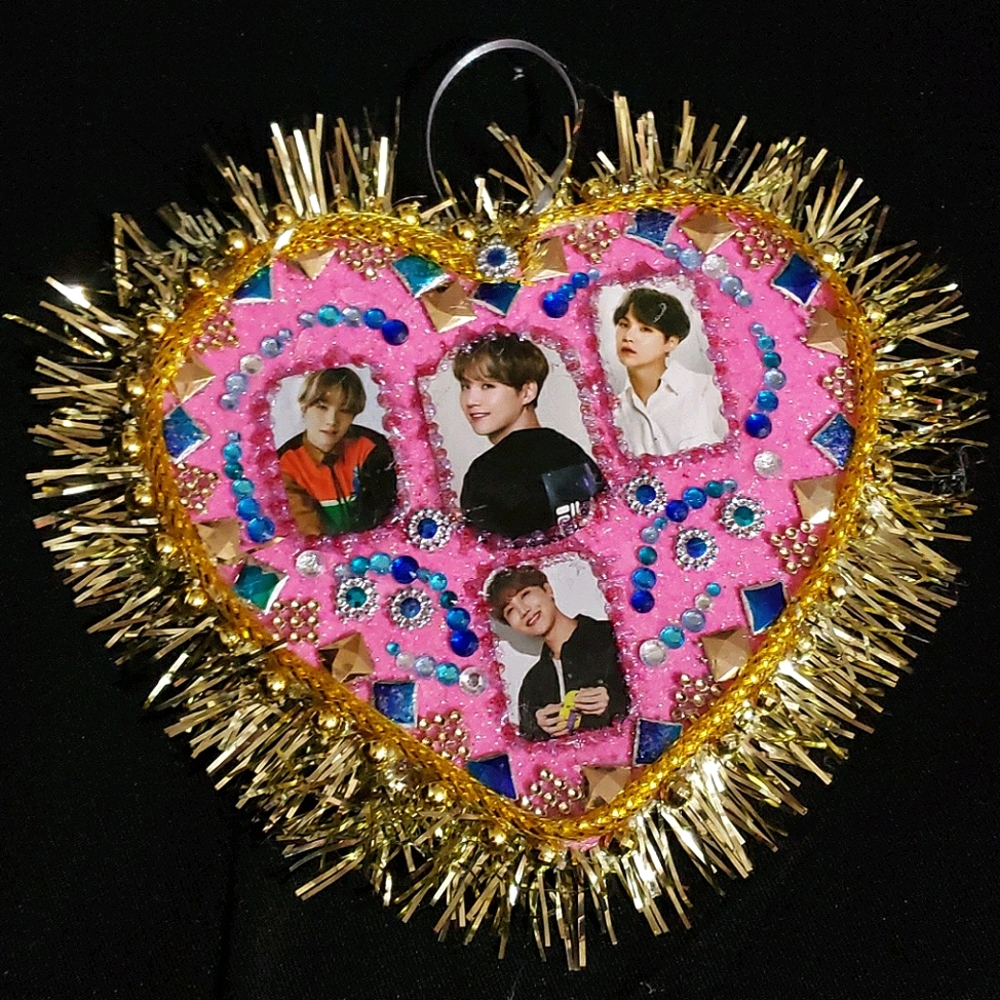 BTS Suga Heart Hanging Holiday Decorations
